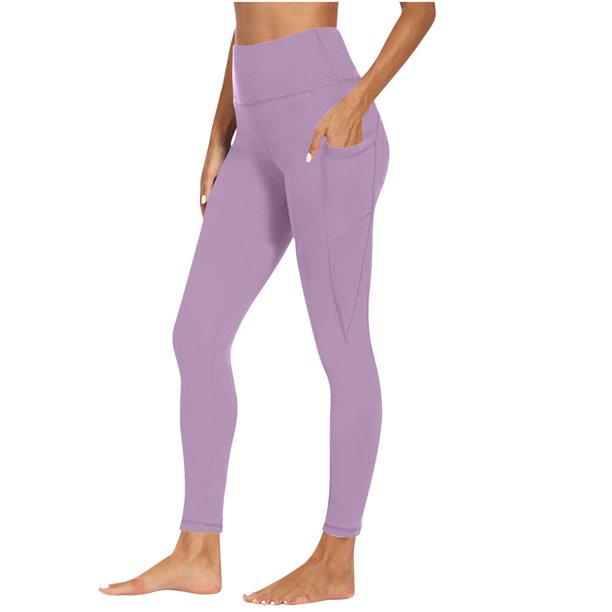 KUKOOSONG Girls's Tummy Management 7/8 Size Excessive Waisted Yoga Pants with Pockets - Good for Exercises